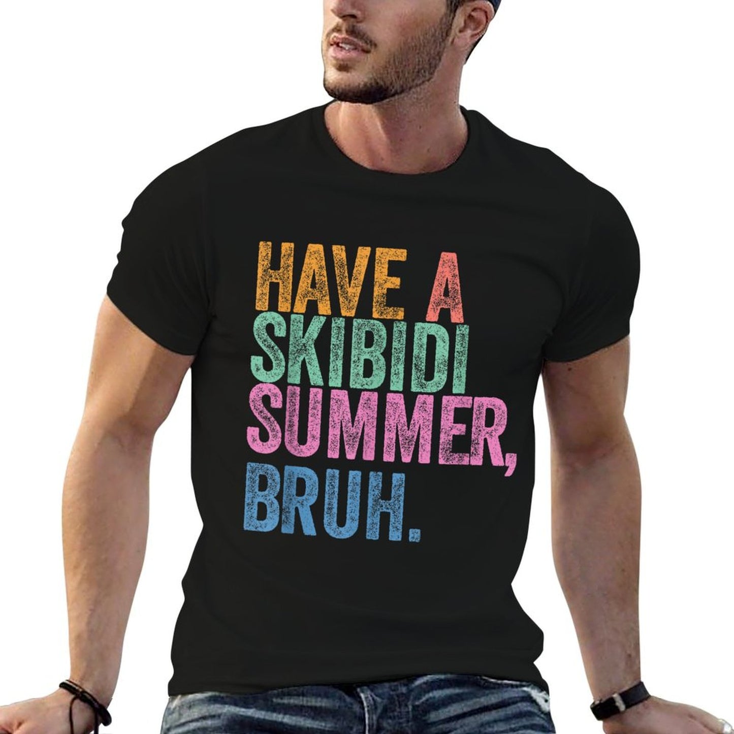 End Of The Year Teacher Last Day Have A Skibidi Summer Bruh Summer-ready Fabric T-Shirt