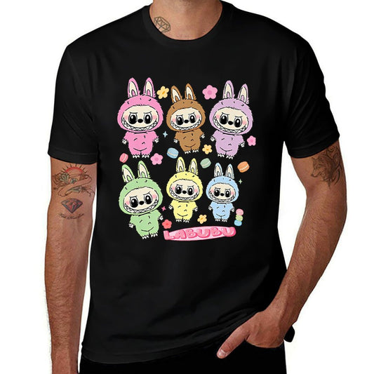 Funny Labubu Lover Cute Labubu The Monsters Women Premium  Heathered Texture T-Shirt