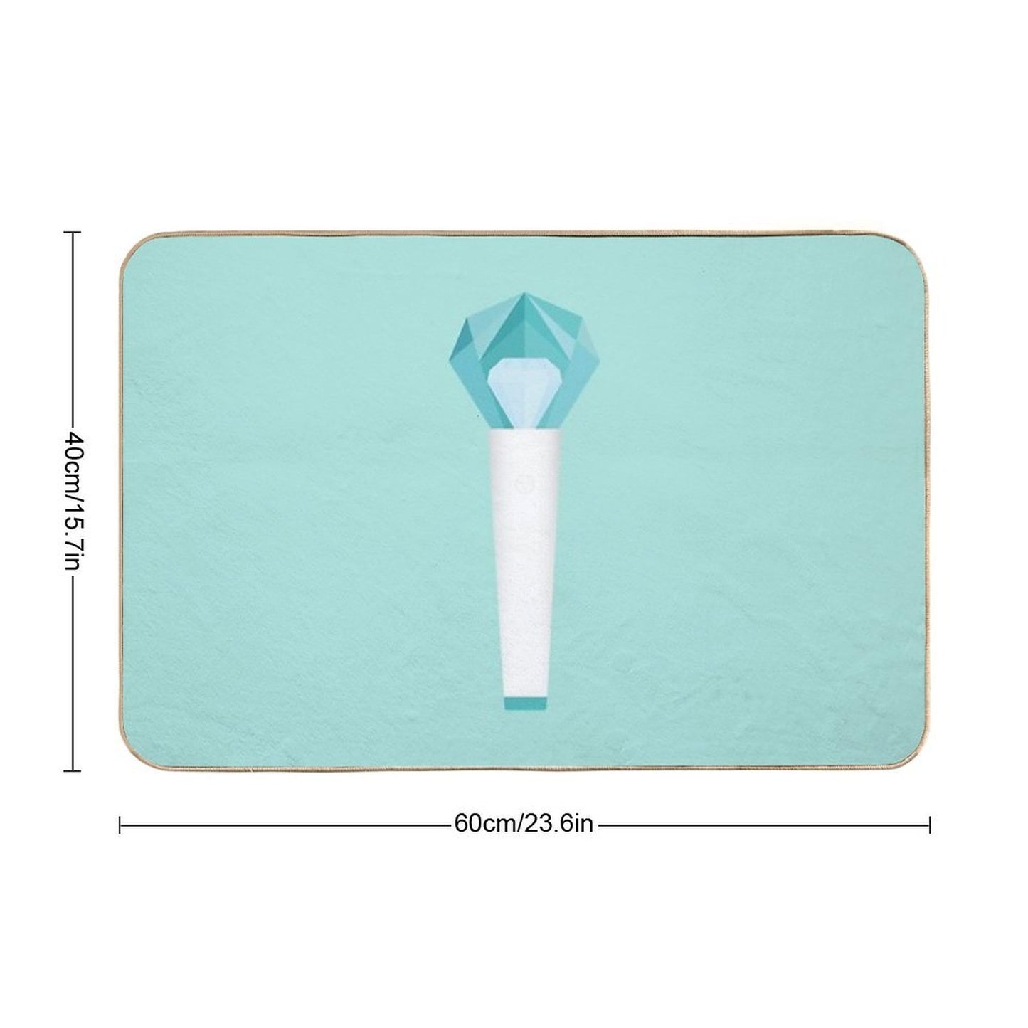 SHINee Lightstick (3D Handle Version)  Multi-Purpose Bath Mat