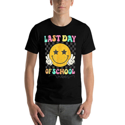 Last Day Of School Vibes Cute End Of School Kids Girls Moisture-wicking T-Shirt