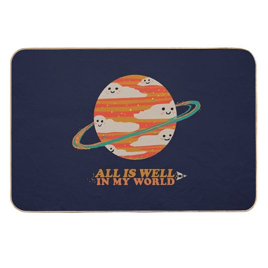 All Is Well in My World  Versatile Bath Mat