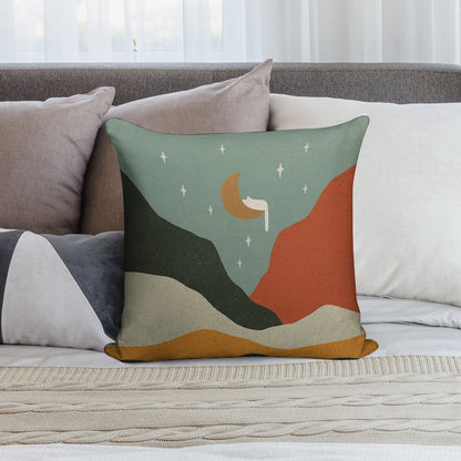 Cat Landscape 203 Soft Easy Maintenance Throw Pillow