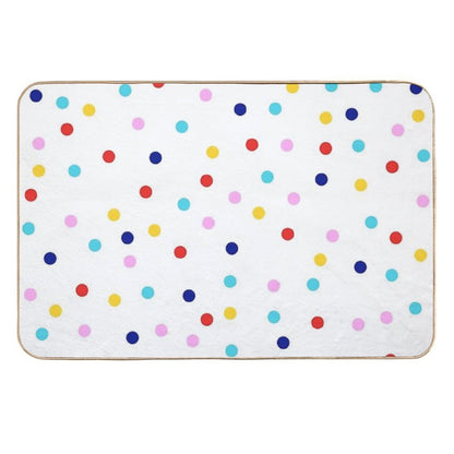 Cute Colorful Dots  High-Traffic Bath Mat