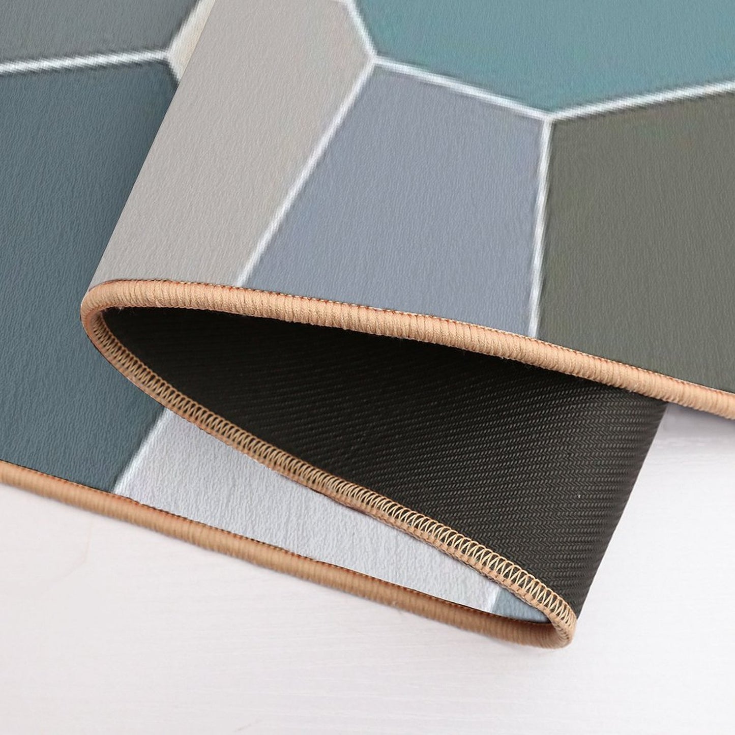 Seashell Colors Coastal Vibes Abstract Seashells And Beach Pebbles Mosaic 3 of 4 Durable Bath Mat