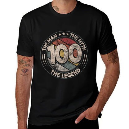 100th Birthday The Legend Retro 100 Years 100th Birthday  Lightweight T-Shirt