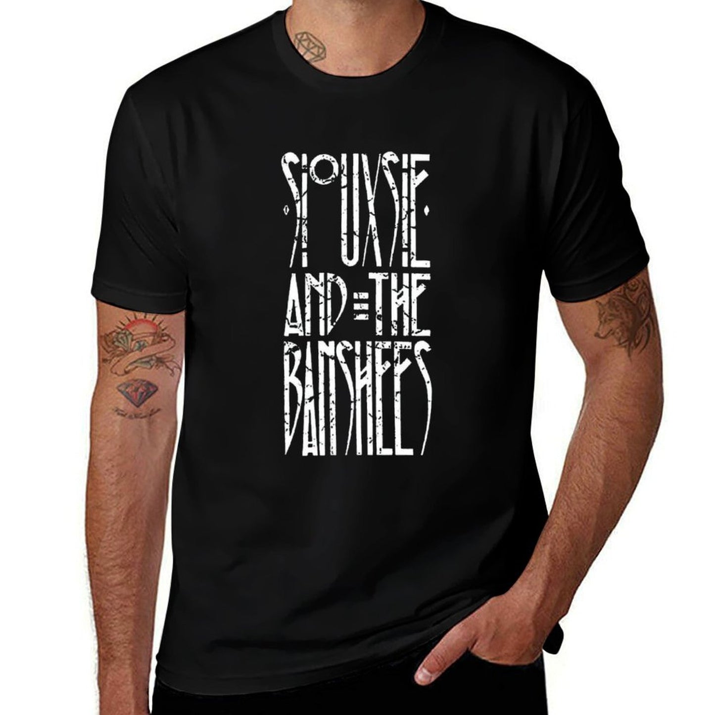 Souuxsie & The Banshees Logo  Graphic-printed T-Shirt