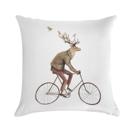 Even A Gentleman Rides Soft Ultra-Soft Texture Throw Pillow