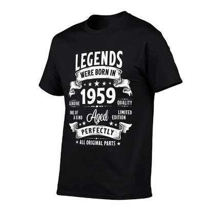 Vintage 1959 66 Year Old Gifts For Men Women 66th Birthday  Wrinkle-resistant T-Shirt