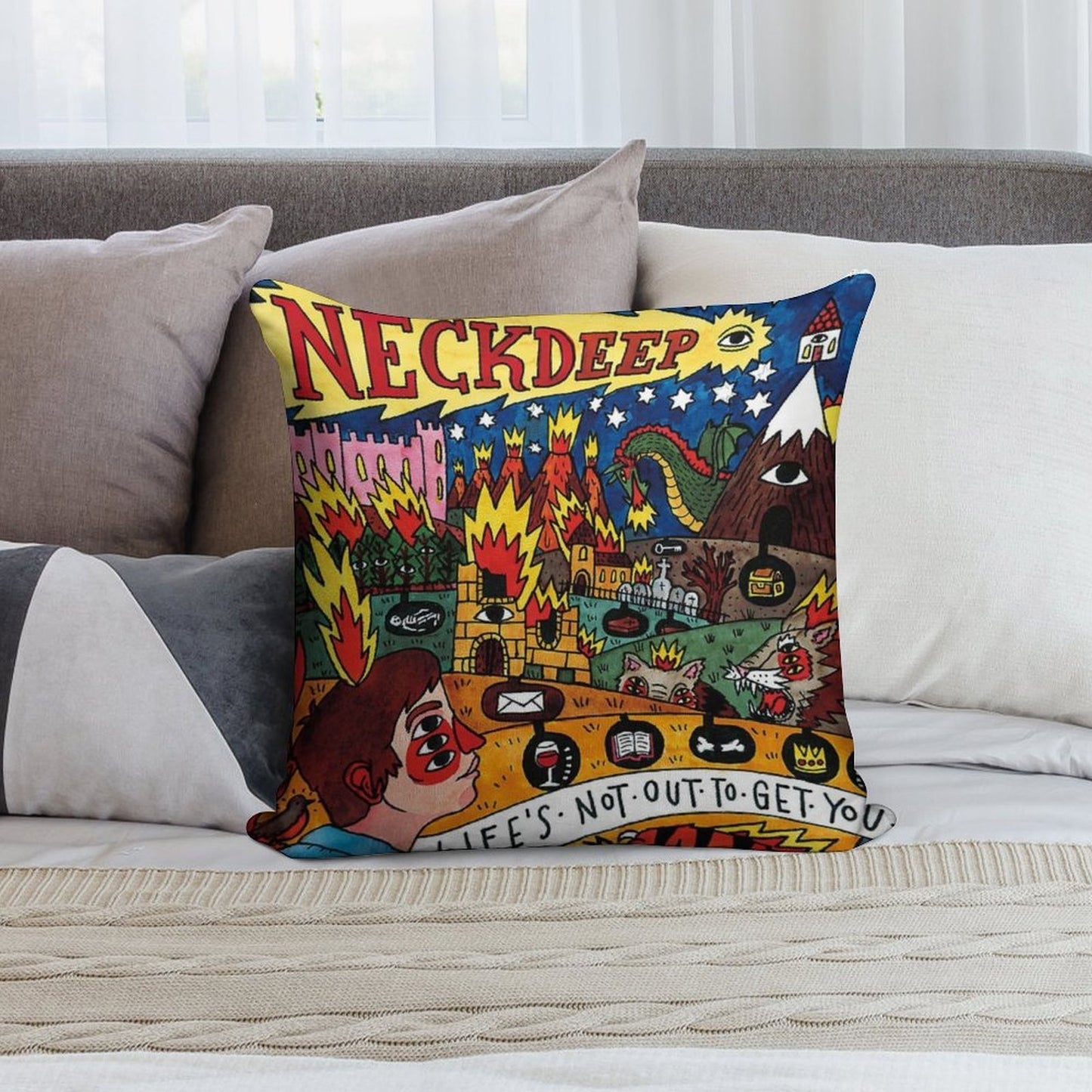 Life's Not Out To Get You Soft Durable Construction Throw Pillow