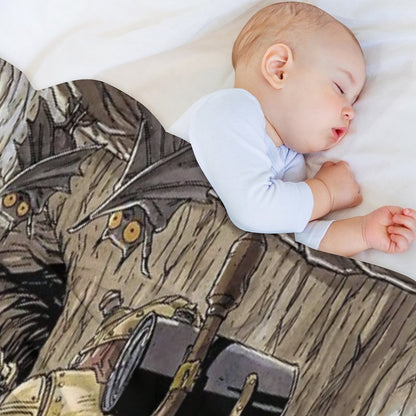 Crono, Robo, And Frog Traverse A Dark Cavern Filled With Monsters Chrono Trigger Gift-ready Throw Blanket