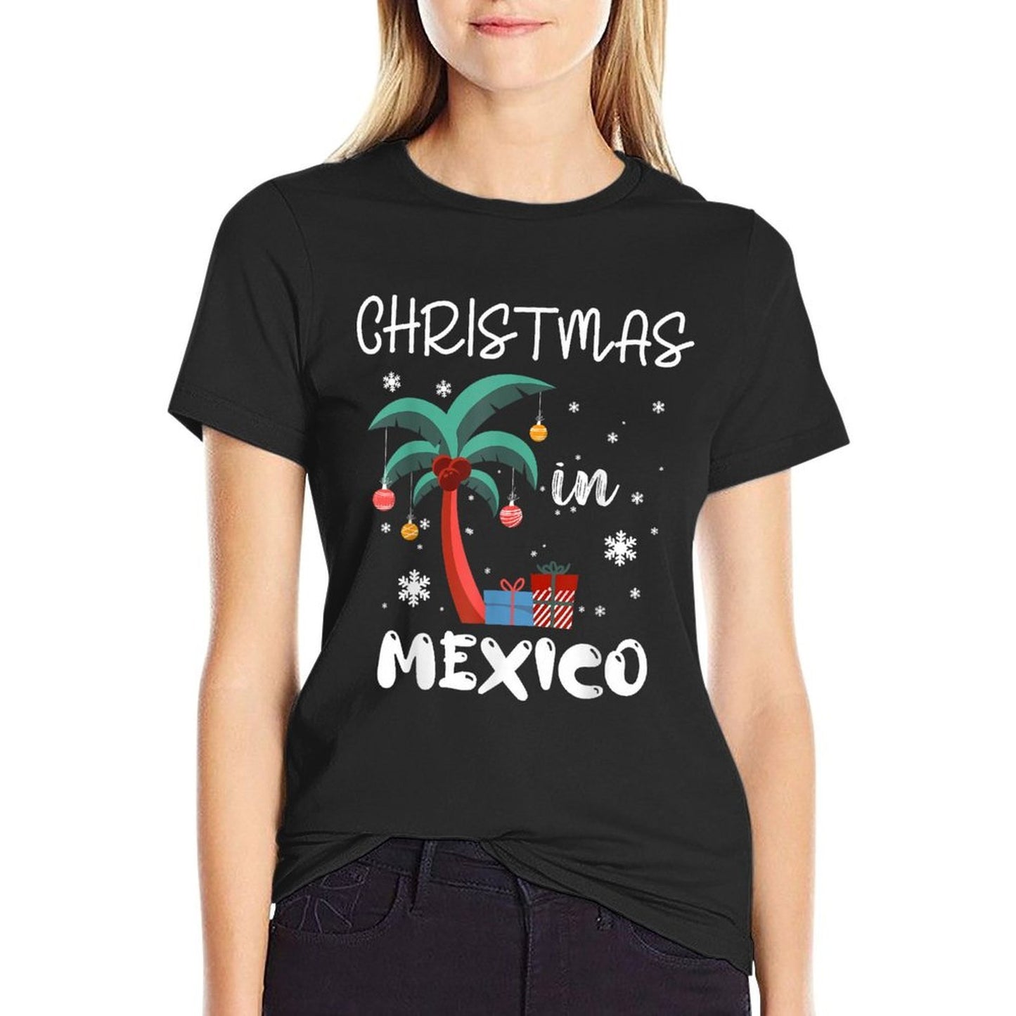 Christmas In MEXICO Trip 2025 Family Reunion Matching  High-quality Stitching T-Shirt