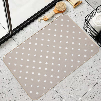 Brilliant Stars - Beige  Anti-Trip Bath Mat