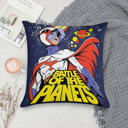 BATTLE OF THE PLANETS! Soft Easy Maintenance Throw Pillow