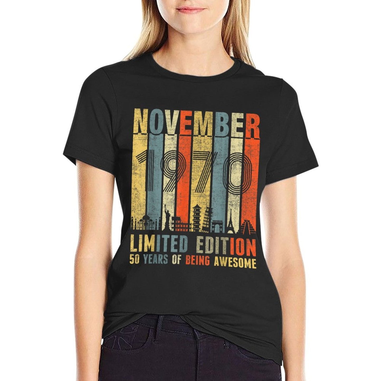 November 1970 Vintage Funny 50th Birthday Gift  Soft T-Shirt