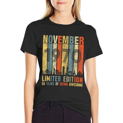 November 1970 Vintage Funny 50th Birthday Gift  Soft T-Shirt