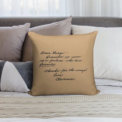 It's A Wonderful Life Movie Quote About Friends Soft Ultra-Soft Texture Throw Pillow