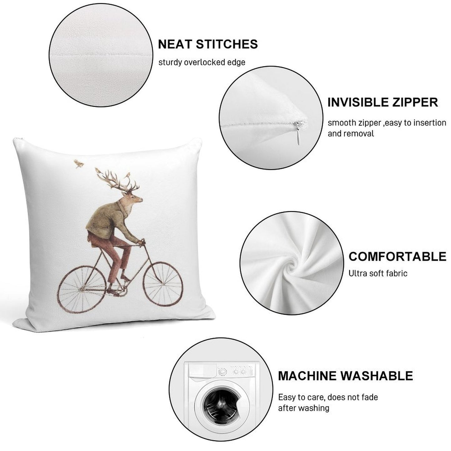 Even A Gentleman Rides Soft Ultra-Soft Texture Throw Pillow