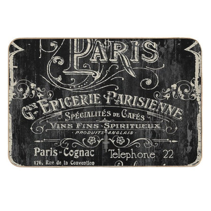 Paris Bistro  Non-Slip Bath Mat