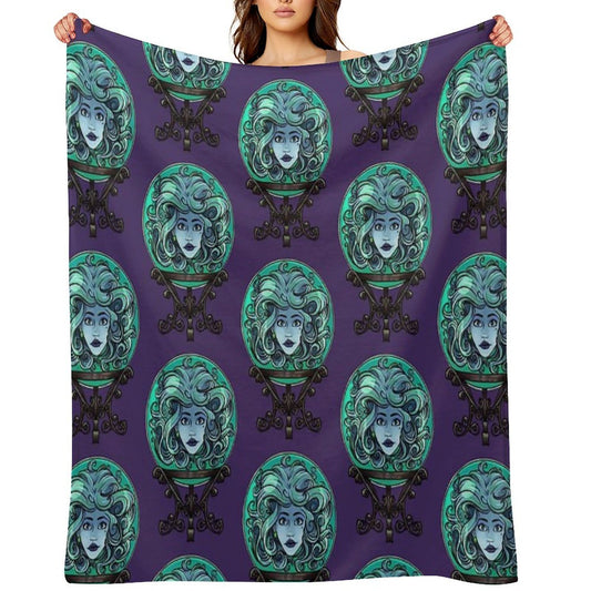 Madame Leota, No Background Comfort Throw Blanket