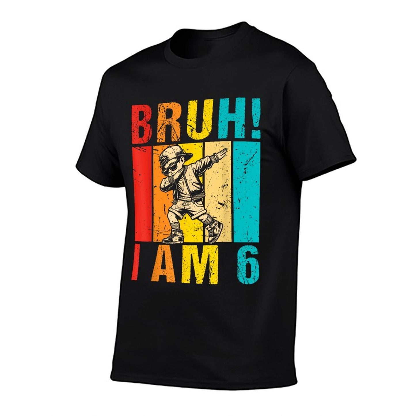 Bruh I Am 6 It's My 6th Birthday Dabbing Boy 6 Year Old Kids  Quick-drying T-Shirt