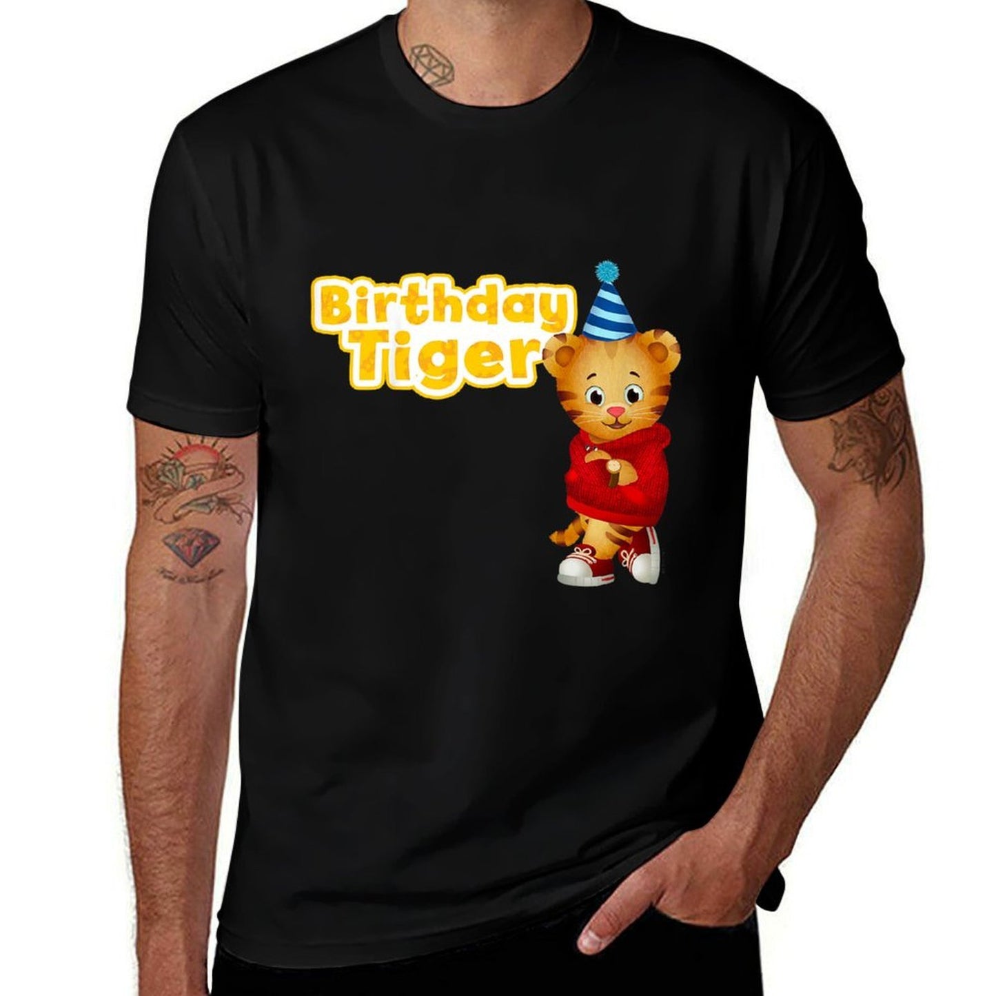 Daniel Tiger's Neighborhood Birthday Tiger  Lightweight T-Shirt