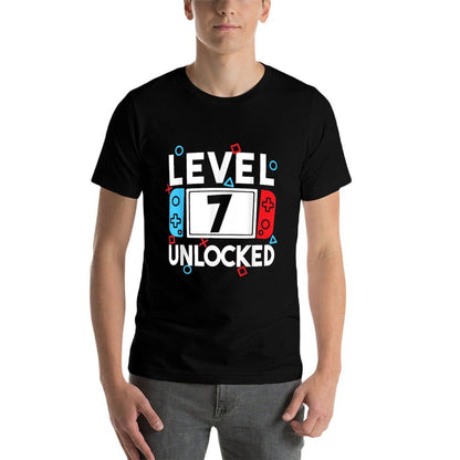 Level 7 Unlocked Gamer 7th Birthday Video Game Boys  Versatile T-Shirt