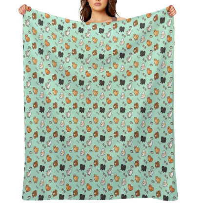 Cute Pomeranians Premium Throw Blanket
