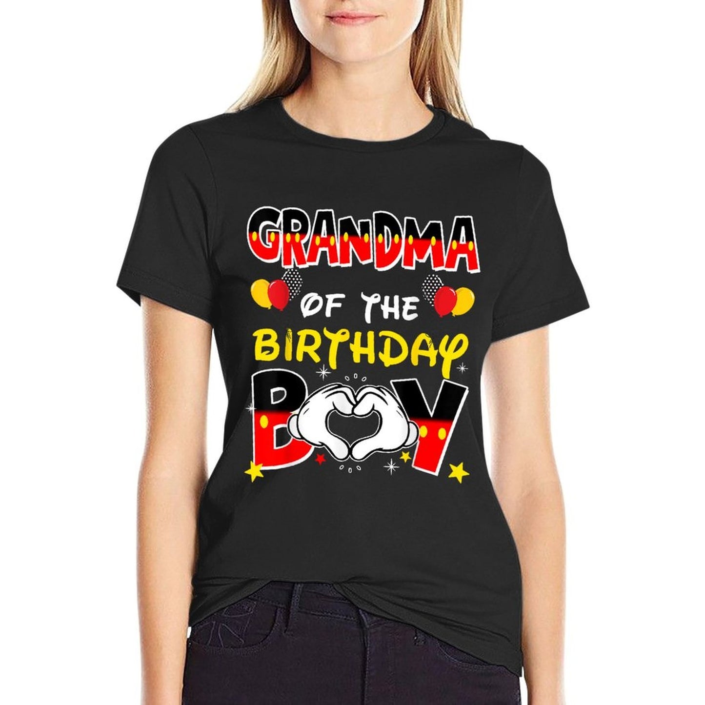 Grandma Of The Birthday Boy Family Party Decor Matching  Soft T-Shirt
