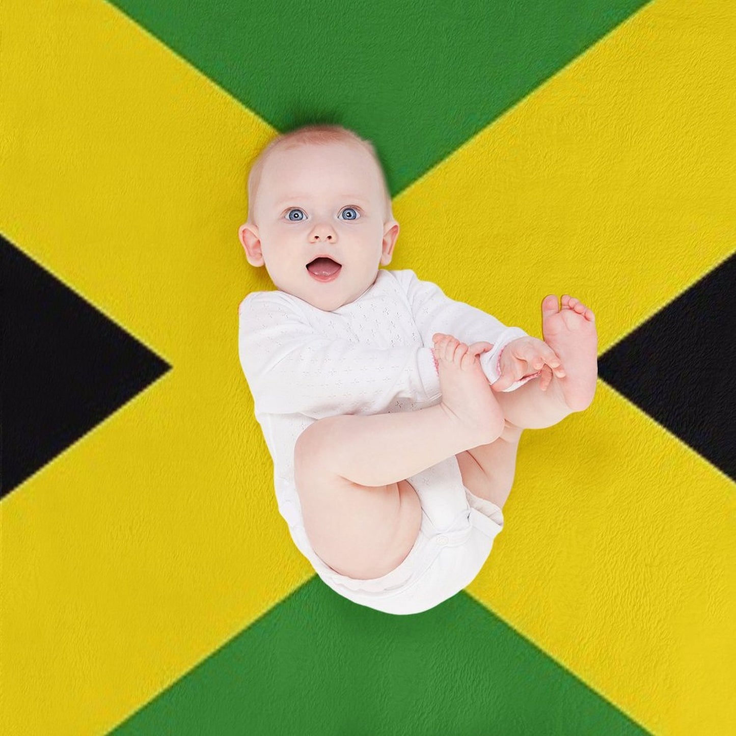 Jamaica Flag Quick-dry Throw Blanket