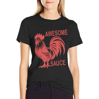 Awesome Sauce with Picture of Rooster  Eco-friendly Material T-Shirt