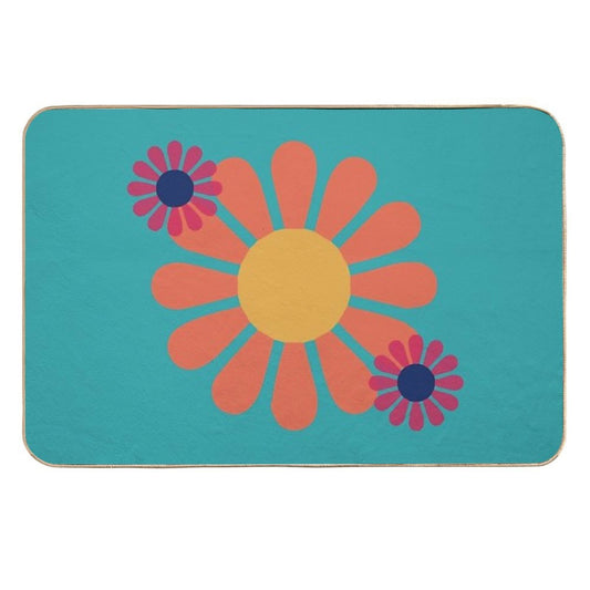 Groovy Flower  Stain-Proof Bath Mat