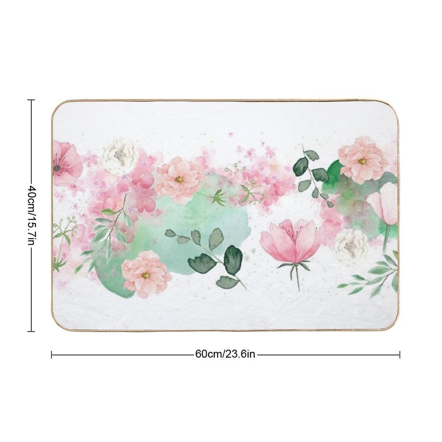 Spring Florals  Slip-Resistant Bath Mat