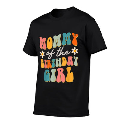 Mommy Of The Birthday Girl Groovy Themed Mother Mama Mom  Stretchy T-Shirt