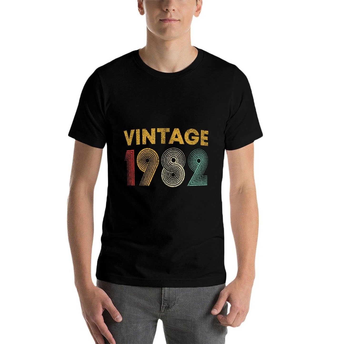 Vintage 1982 43rd Birthday Gift Men Women 43 Years Old  Eco-friendly Material T-Shirt