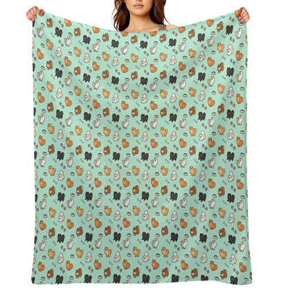 Cute Pomeranians Premium Throw Blanket