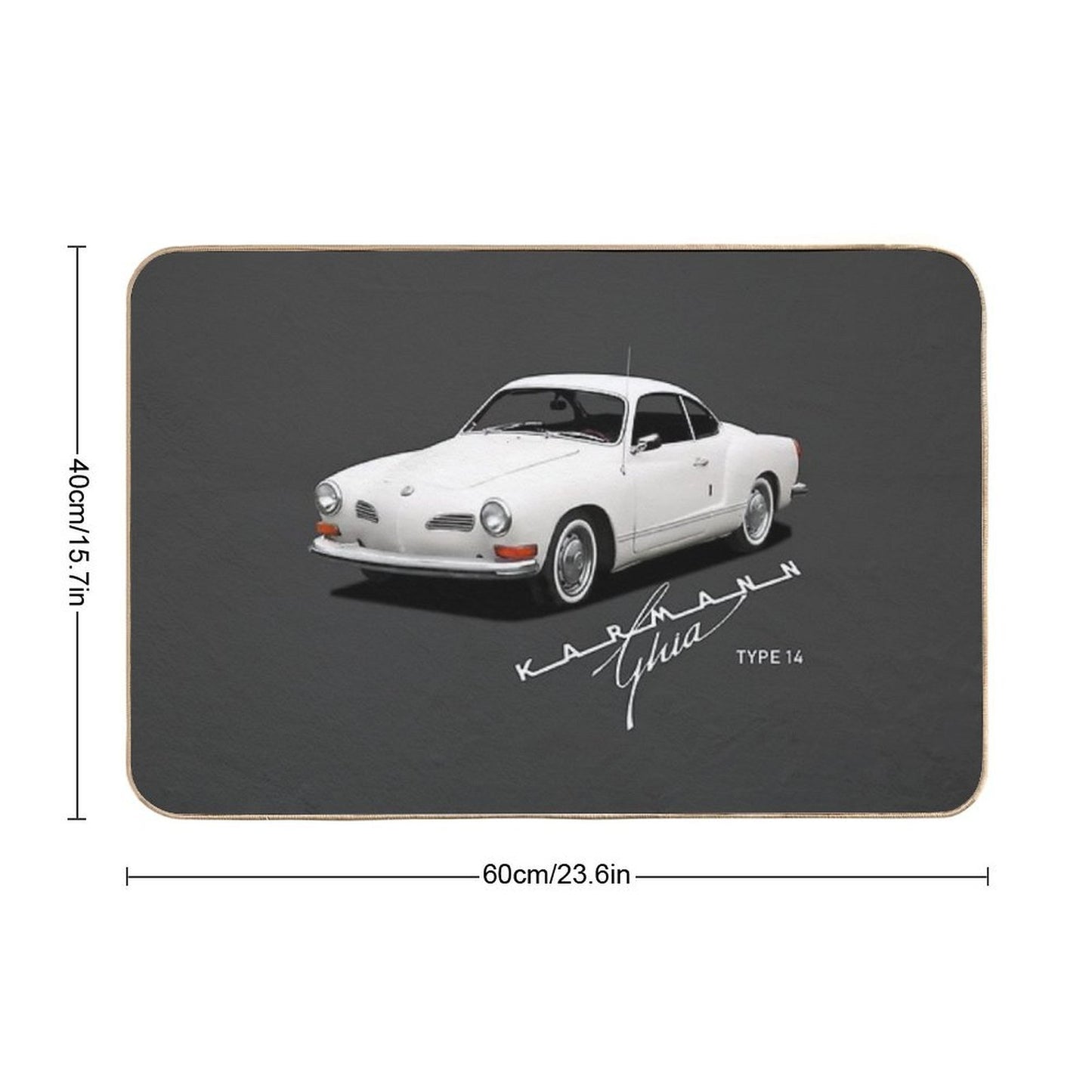 The Karmann Ghia  Long-Lasting Bath Mat