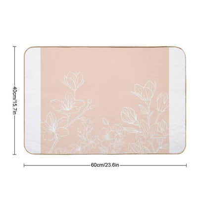 Flower Image  Rapid-Drying Bath Mat