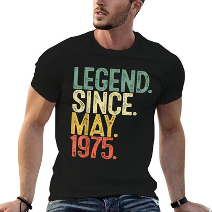 50 Years Old Gifts Legend Since May 1975 50th Birthday Men  Vintage-inspired T-Shirt