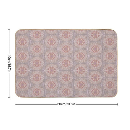 Mandala Earthtones  Non-Slip Bath Mat