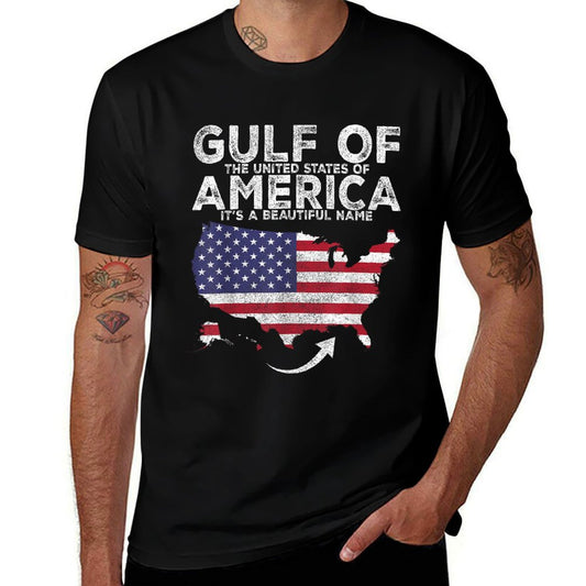 Vintage Gulf of US America It&#39;s A Beautiful Name Relaxed-fit T-Shirt