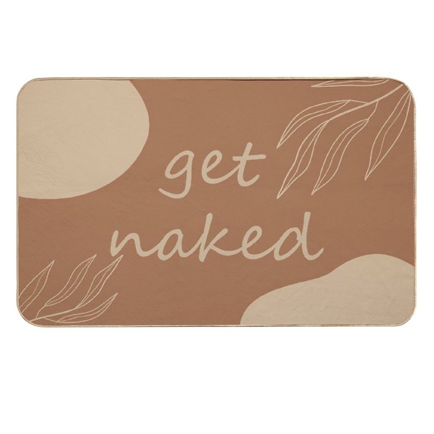 Floral Get Naked  Odorless Bath Mat