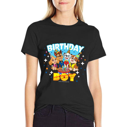 Kids PAW Patrol Birthday Boy Friendly Group Celebration  Relaxed-fit T-Shirt