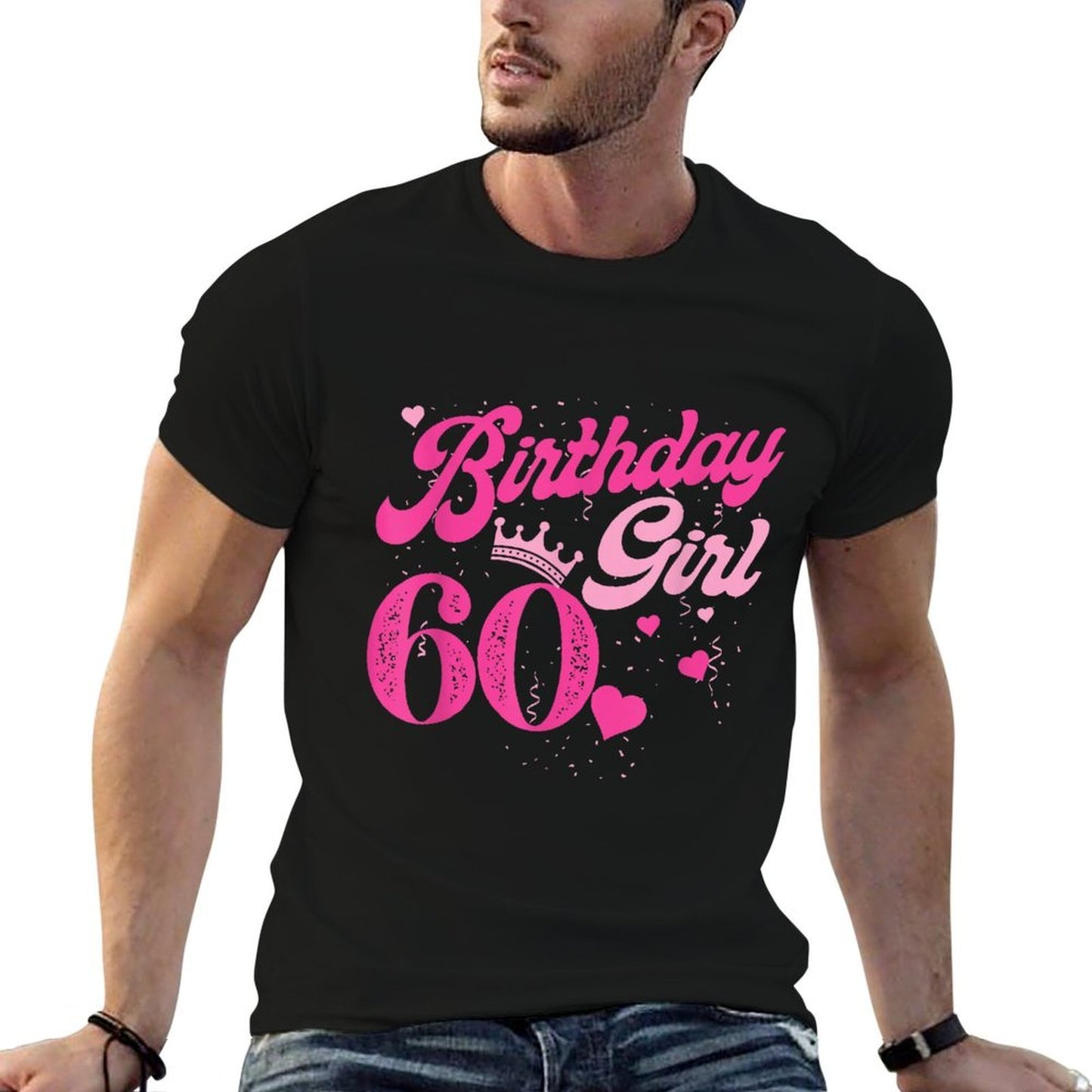 60th Birthday Girl Crown 60 Years Old Bday  Relaxed-fit T-Shirt