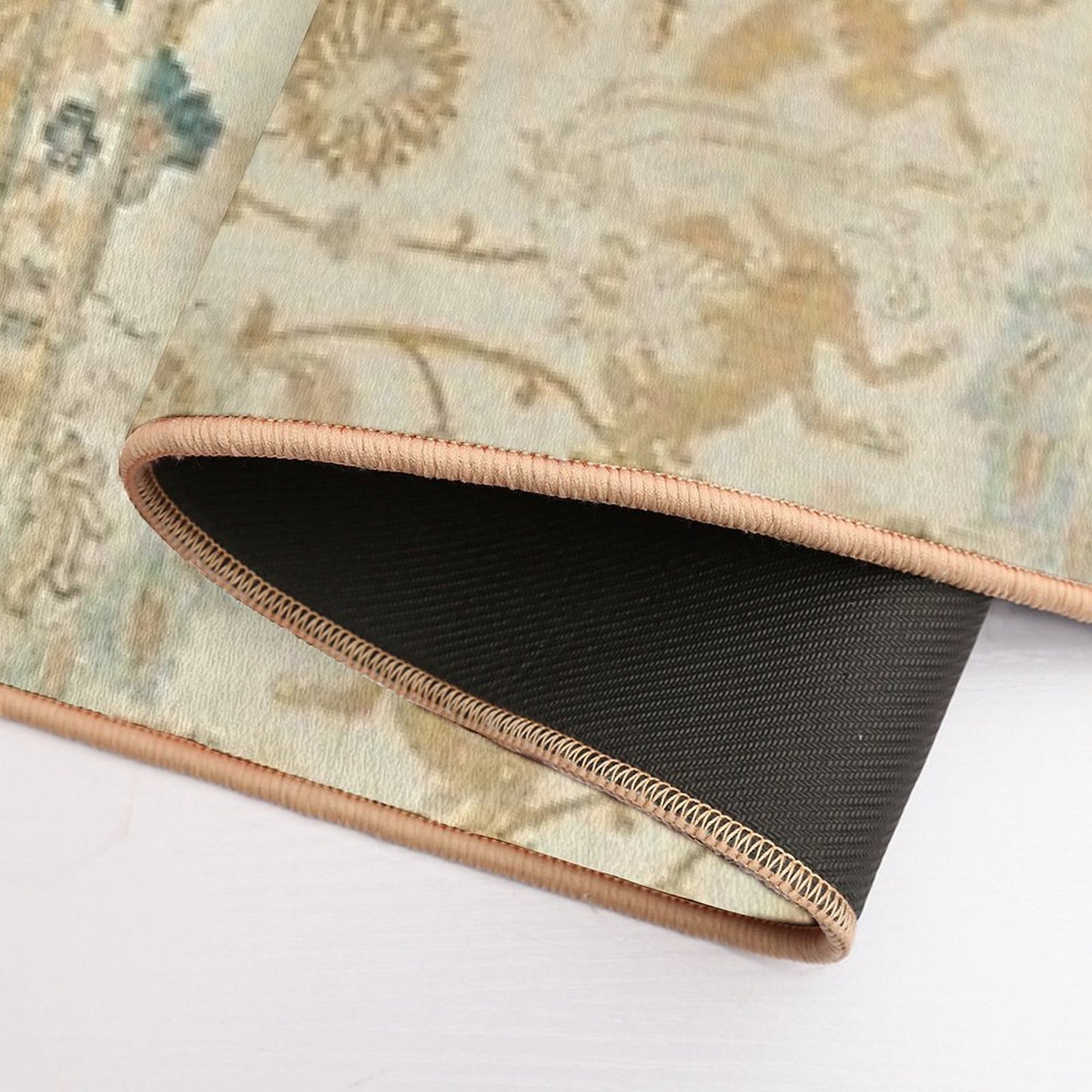 Antique Persian Tabriz  Rug Print  Slip-Resistant Bath Mat