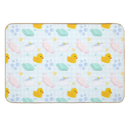 Cute Rubber Ducky Bath Time  Absorbent Bath Mat