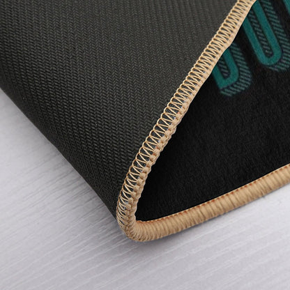 BOOKS BOOKS BOOKS in Blue  Repositionable Bath Mat