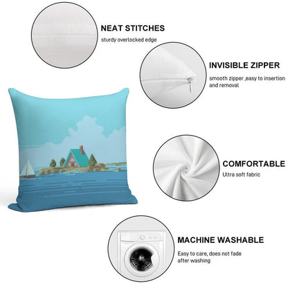 My Favorite Place Soft Easy Maintenance Throw Pillow