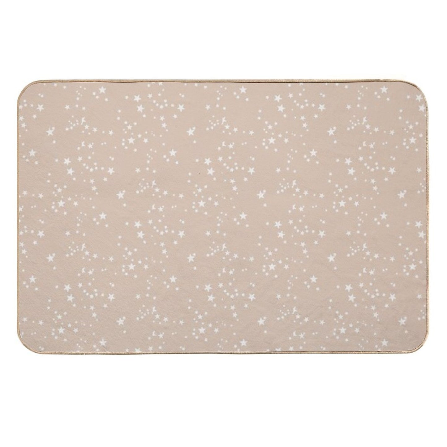 Orange Pastel Stars  Multi-Purpose Bath Mat