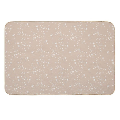 Orange Pastel Stars  Multi-Purpose Bath Mat