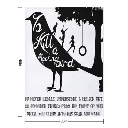 To Kill A Mocking Bird Sustainable Throw Blanket